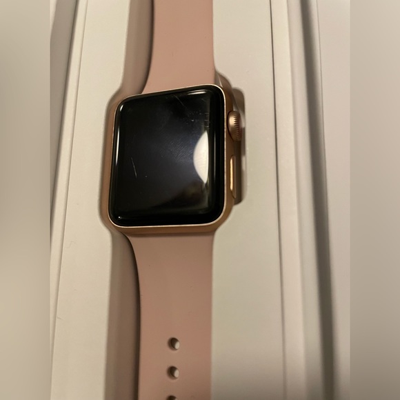 Apple Watch IWatch series 3 38mm rose al gold pink sand sport GPS + Cellular - Picture 5 of 5